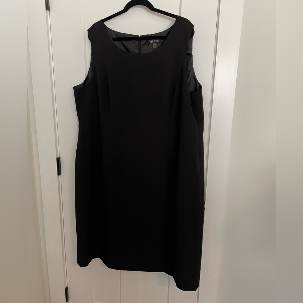 Black Classic Kasper Shift Dress